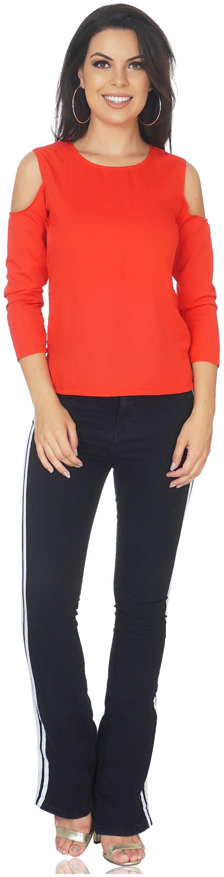

CAMILLA MAX Women Red Regular fit Boat neck Polyester Tank top