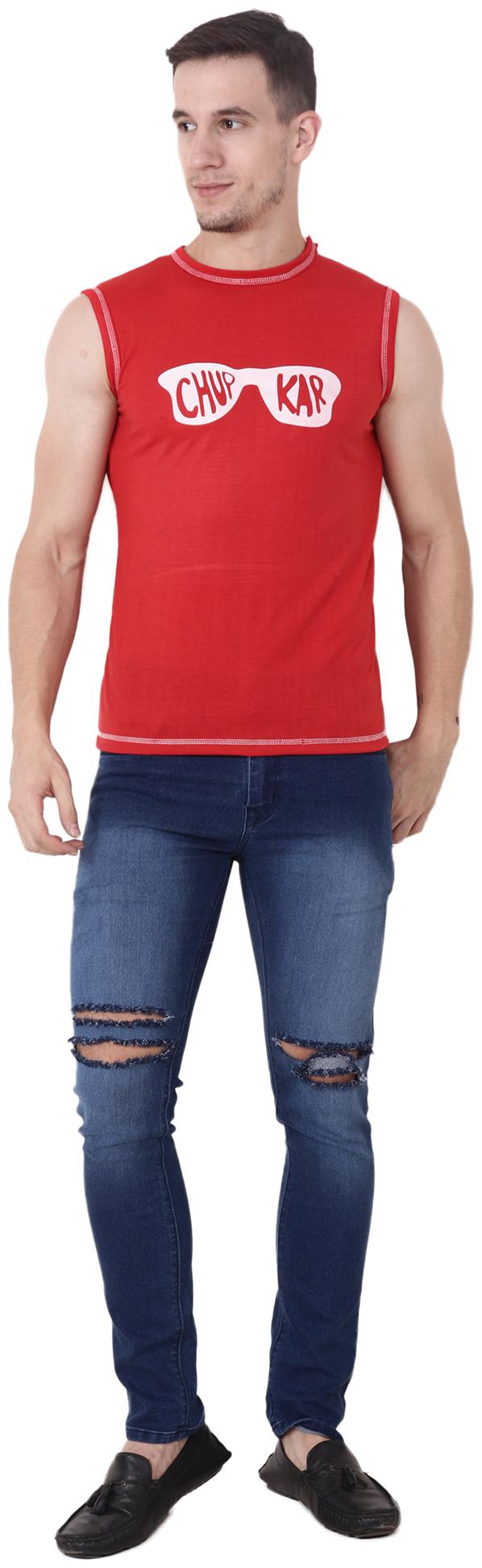 

CAMILLA MAX Men Red Regular fit Cotton Round neck T-Shirt - Pack Of 1