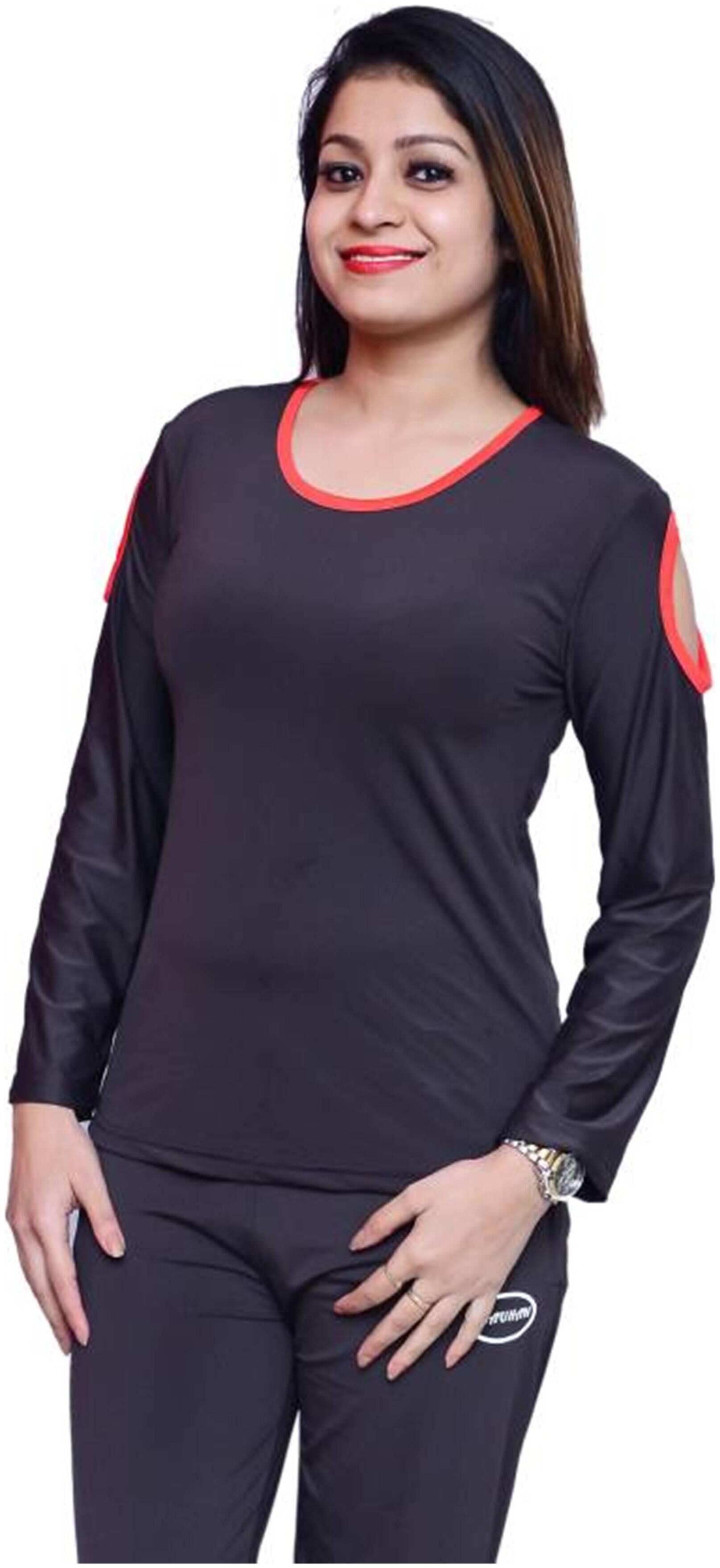 

Camilla Max Grey Color Full Sleeve Casual Top for Girl s and Women s