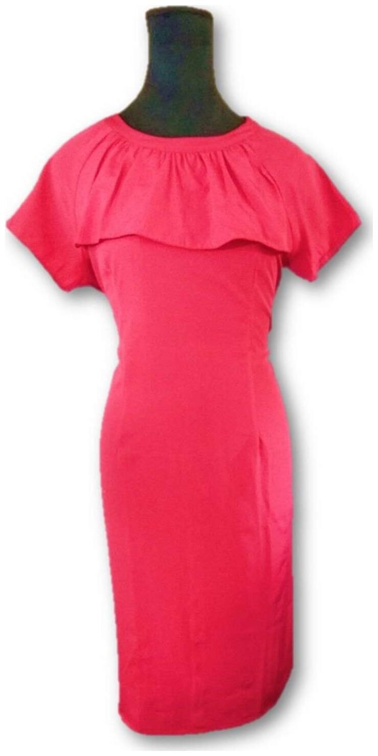 

CAMILLA MAX Red Printed A-line dress