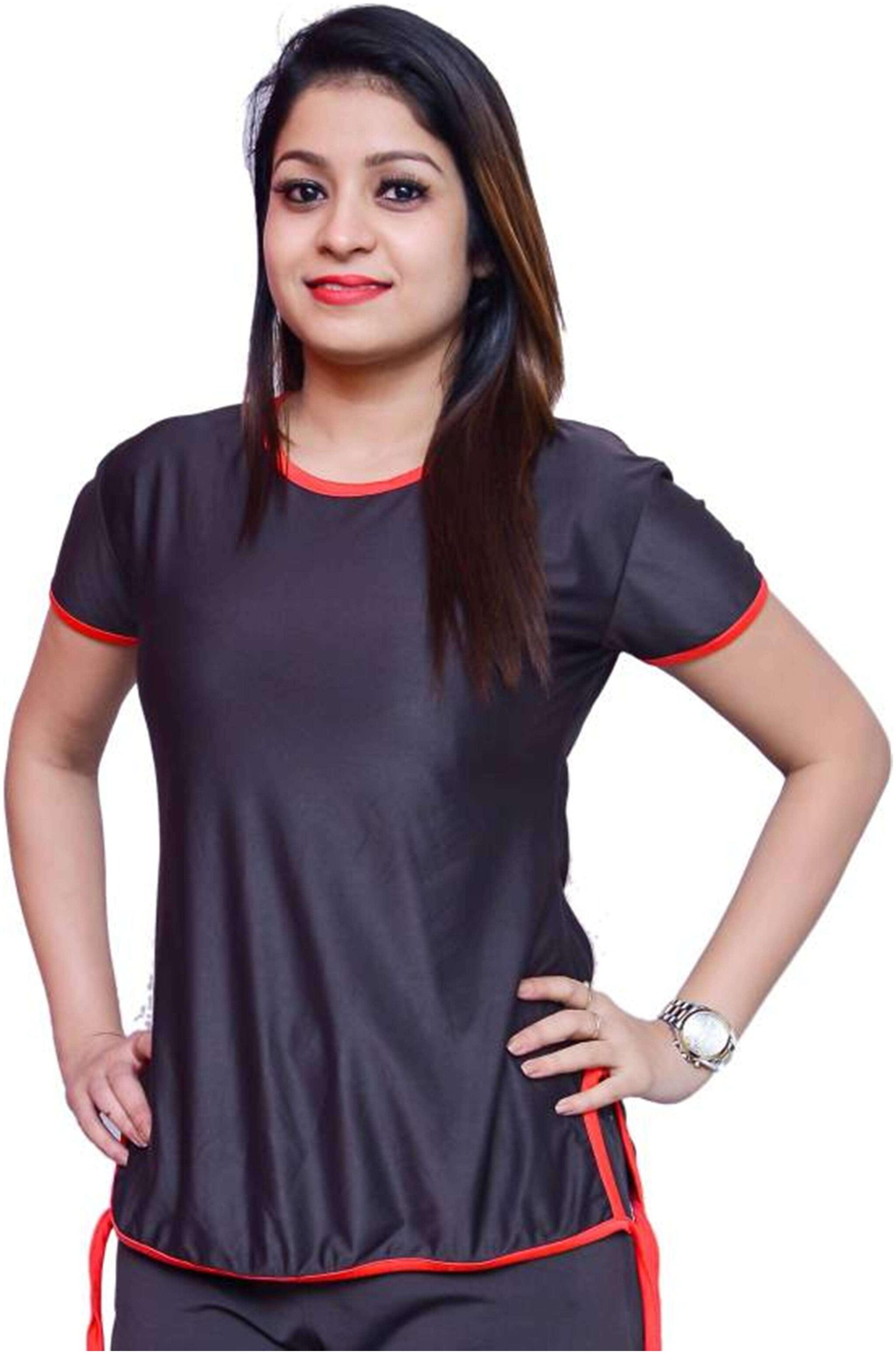 

CAMILLA MAX Women Grey Regular fit Round neck Cotton Tank top