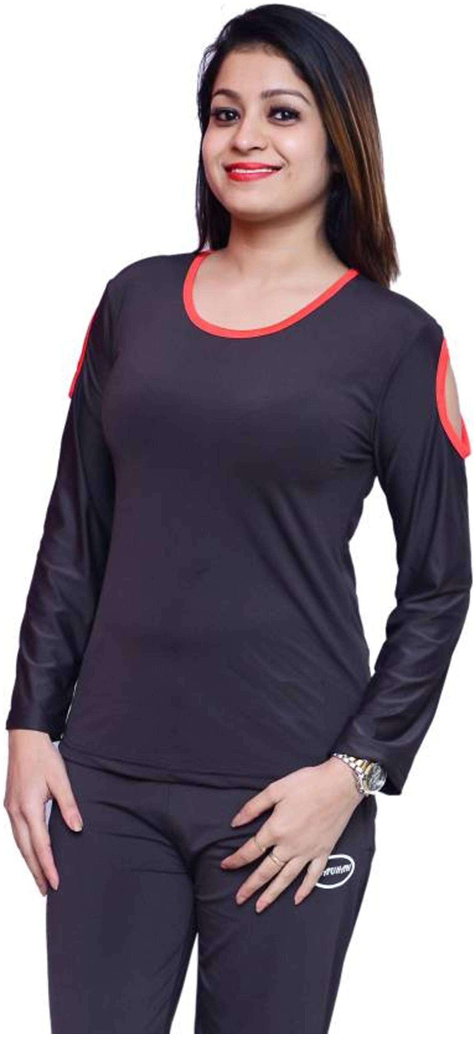 

CAMILLA MAX Women Grey Regular fit U neck Blended Tank top