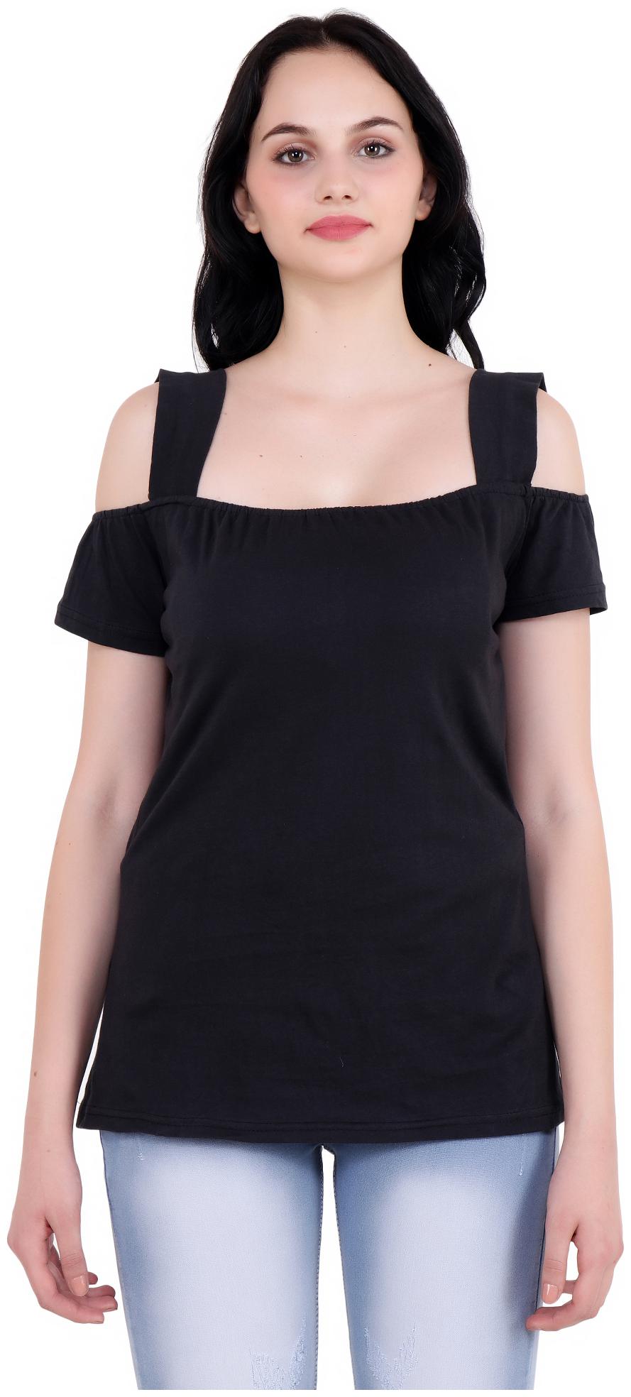 

Camilla Max Black Color Square Neck Trendy Top for Girl s and Women s