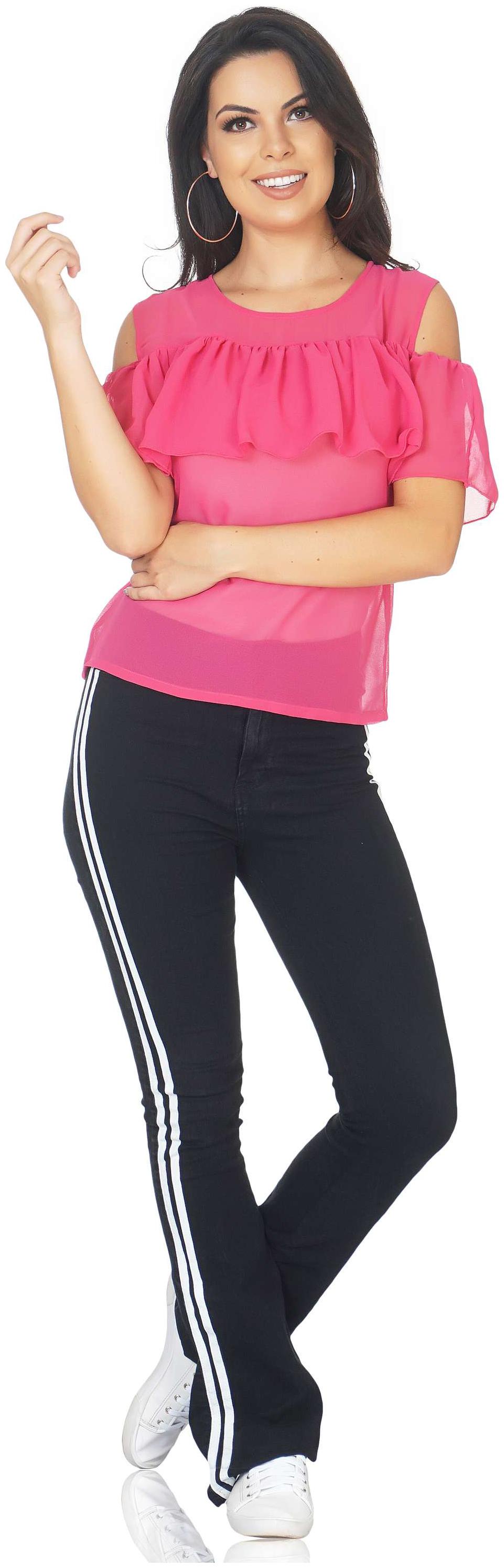 

CAMILLA MAX Women Pink Regular fit V neck Viscose rayon Tank top