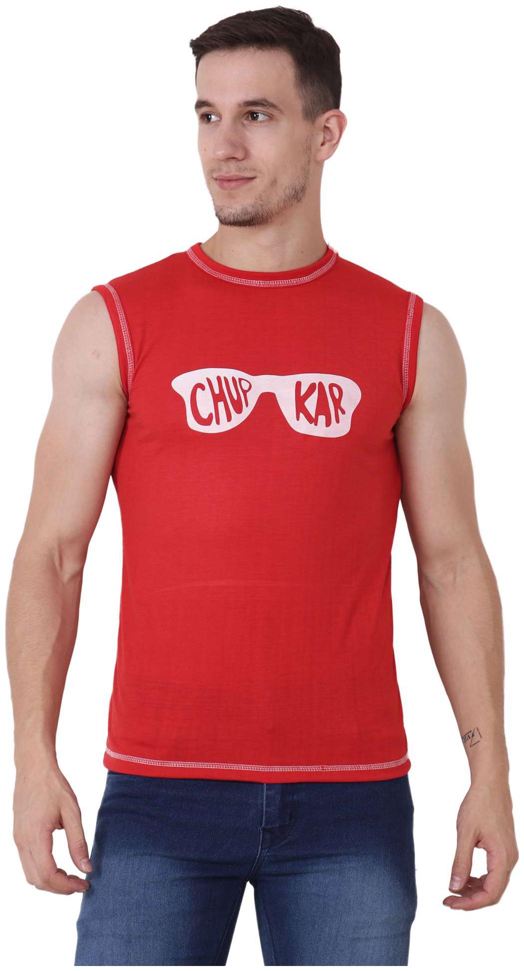 

Camilla Max Red Color Round Neck Printed Casual T-Shirt