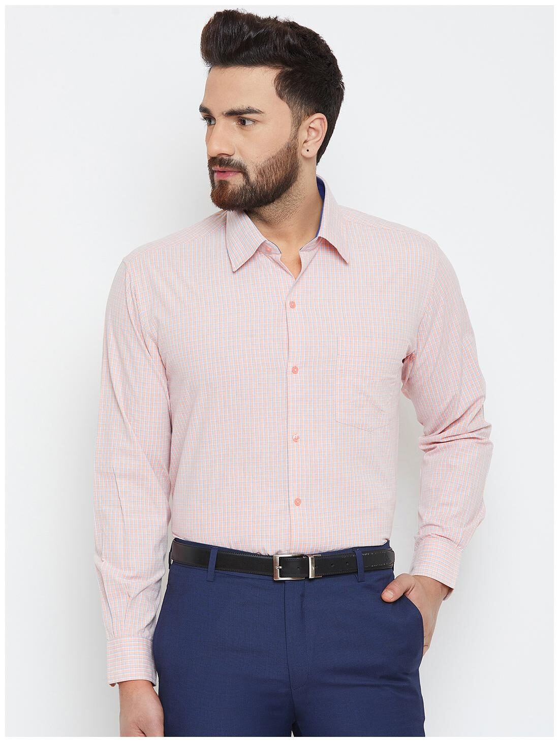 

CANARY LONDON Men Regular fit Formal Shirt - Peach
