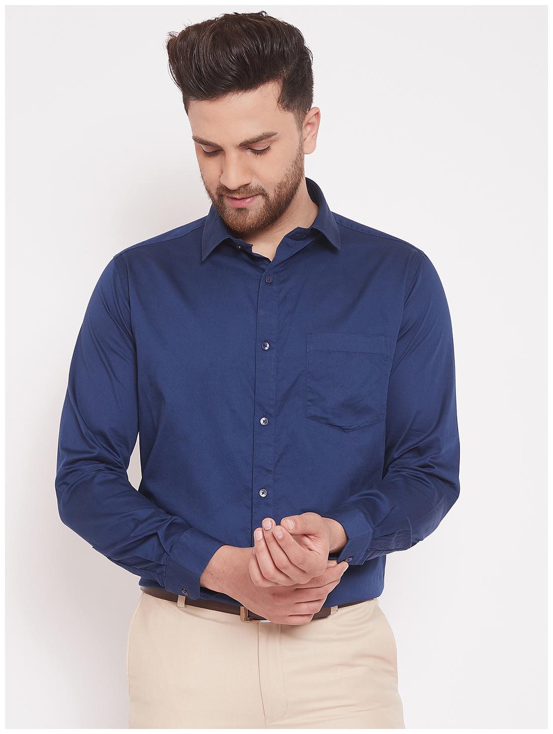 

CANARY LONDON Men Slim fit Formal Shirt - Navy blue