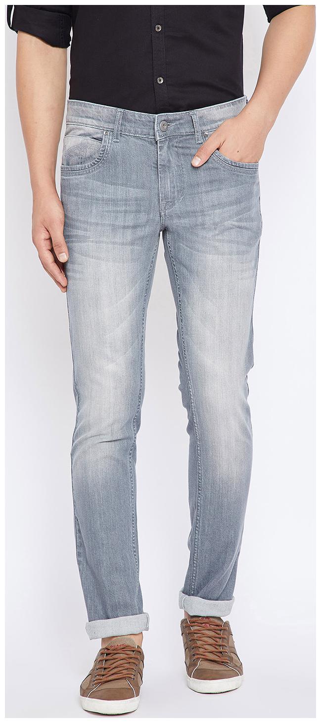 

CANARY LONDON Men Grey Slim Fit Jeans