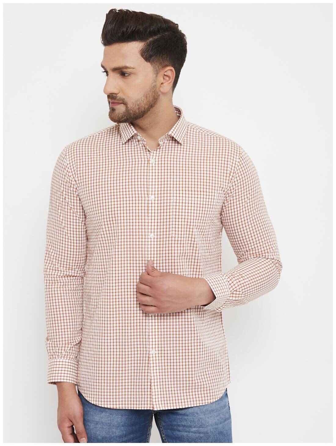 

CANARY LONDON Men Slim fit Formal Shirt - Beige