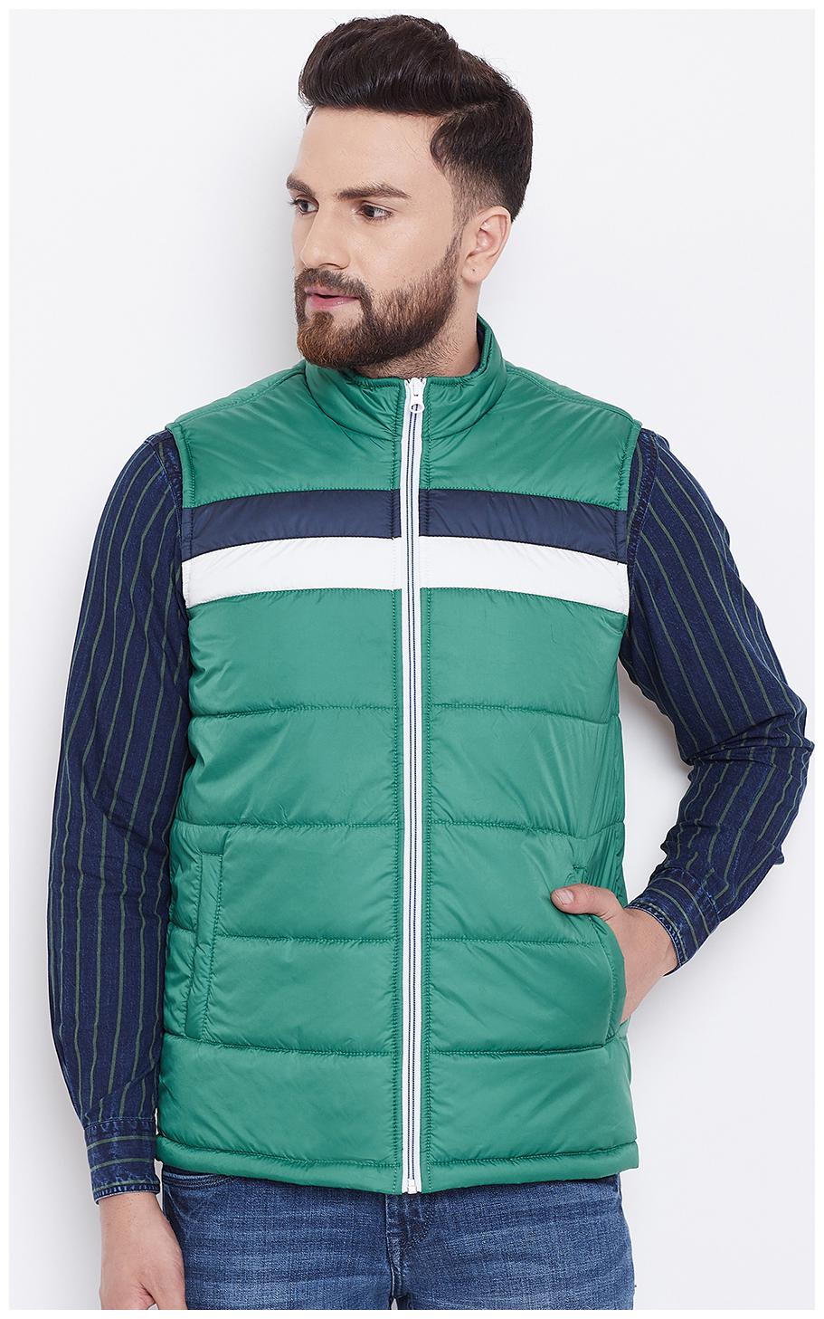 

CANARY LONDON Men Polyester Quilted Jacket Green color