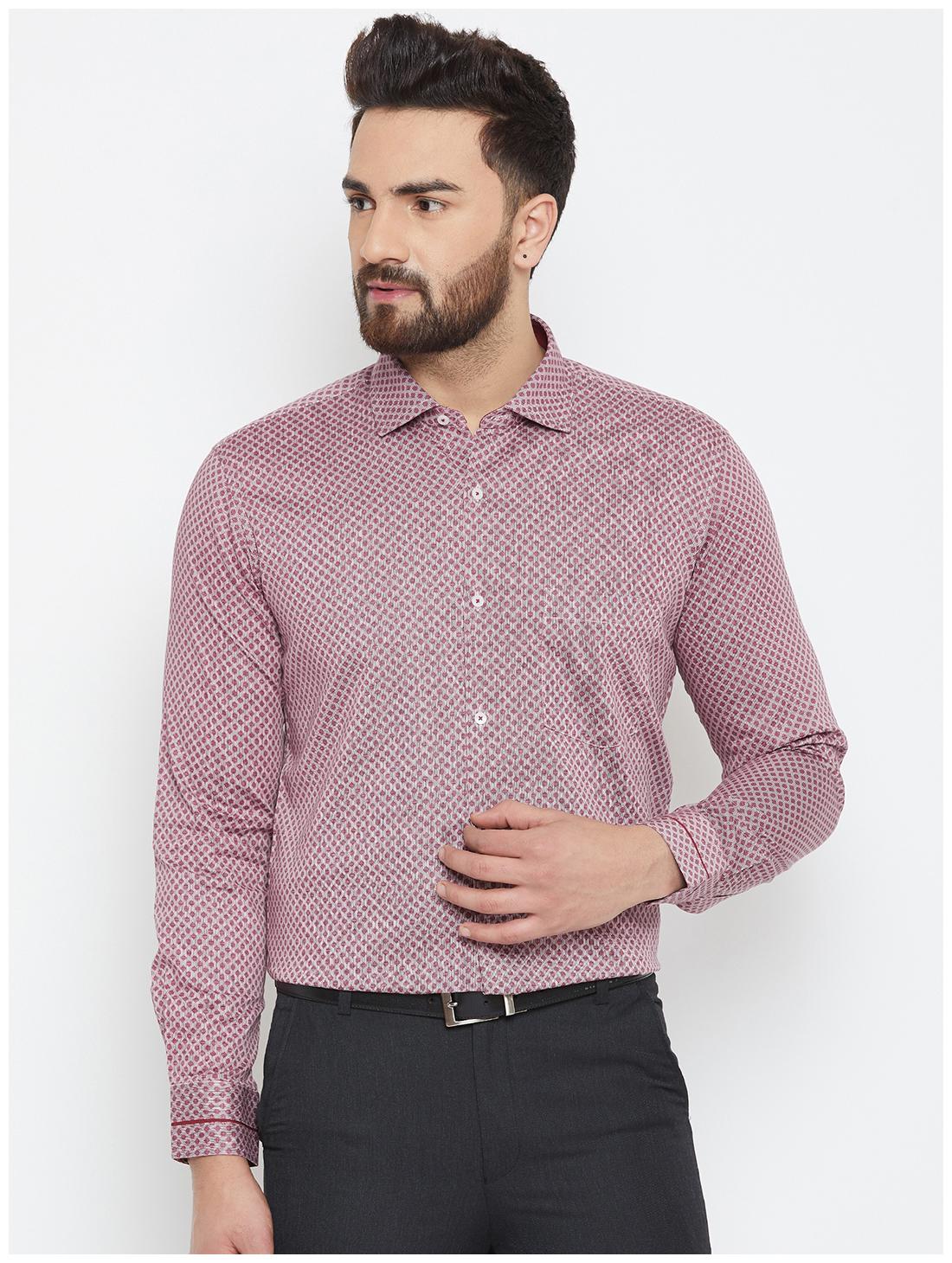 

CANARY LONDON Men Slim fit Formal Shirt - Maroon