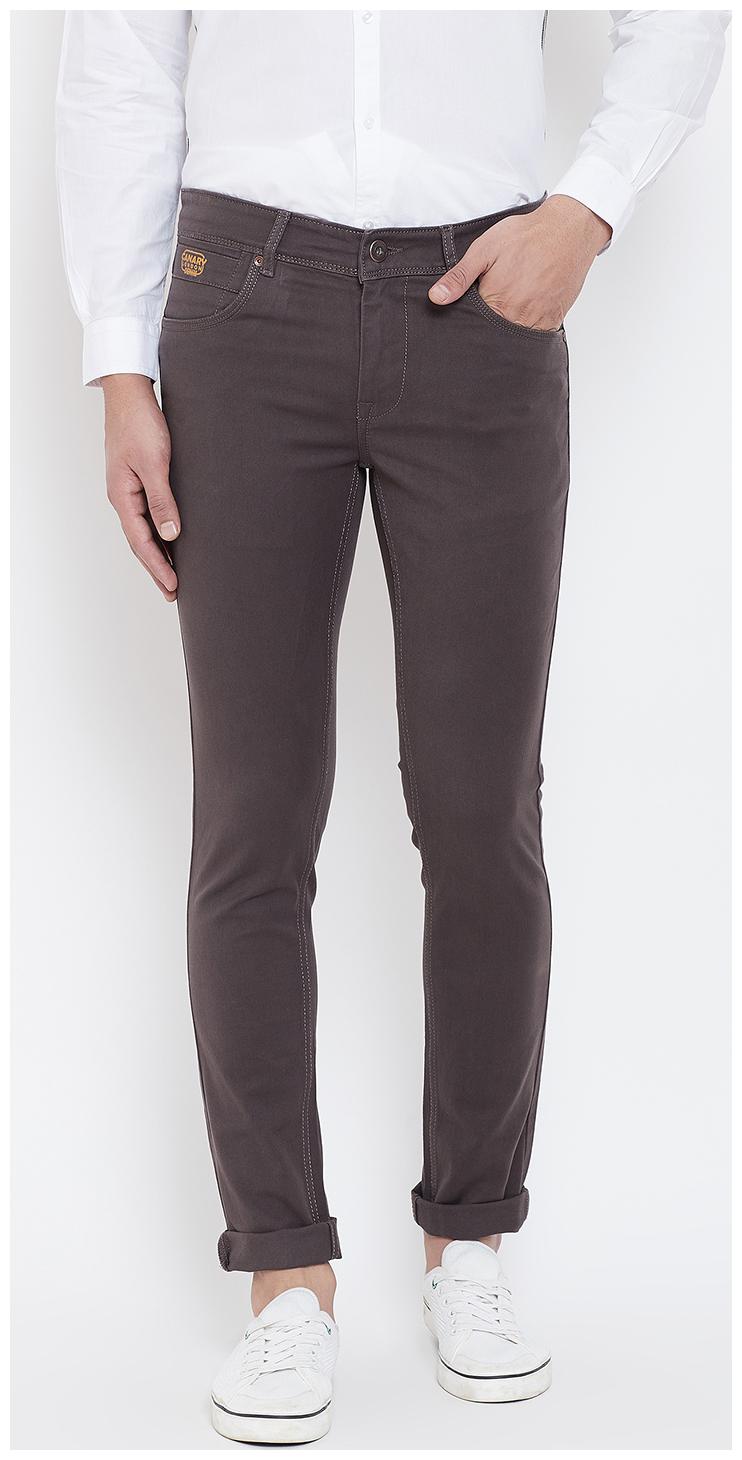 

CANARY LONDON Men Brown Skinny Fit Jeans
