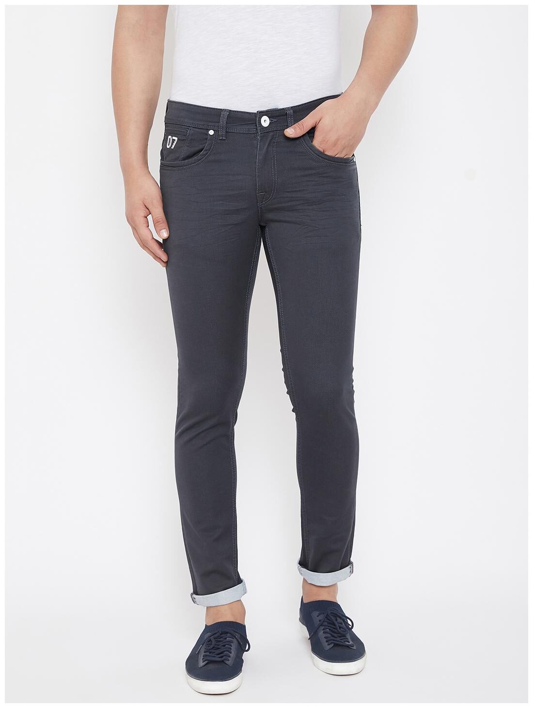 

CANARY LONDON Men Grey Skinny Fit Jeans