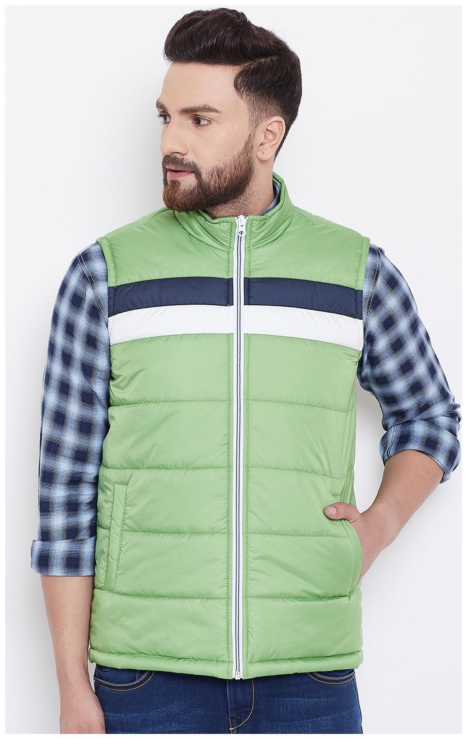 

CANARY LONDON Men Polyester Quilted Jacket Green color