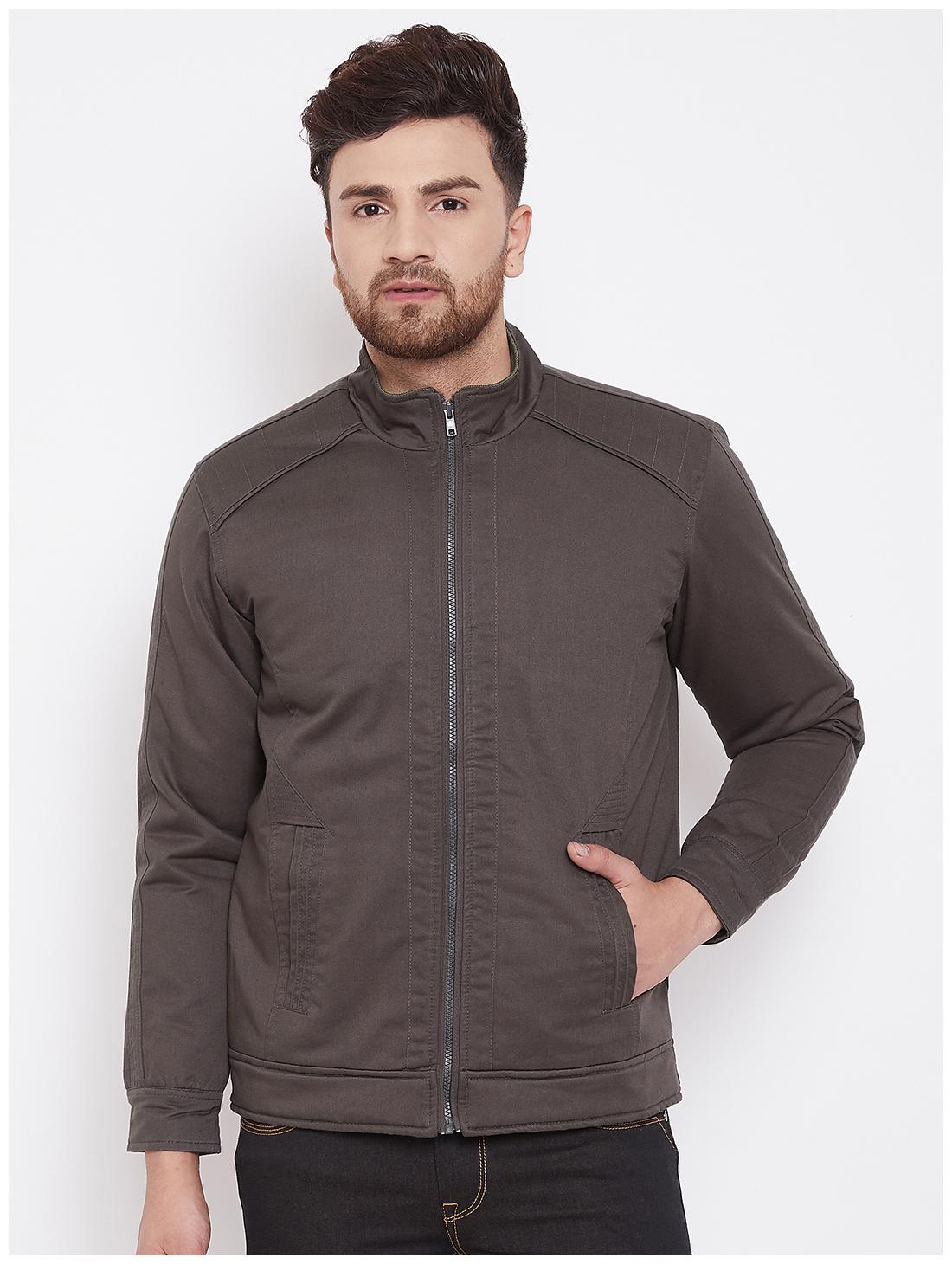 

CANARY LONDON Men Brown Solid Bomber jacket
