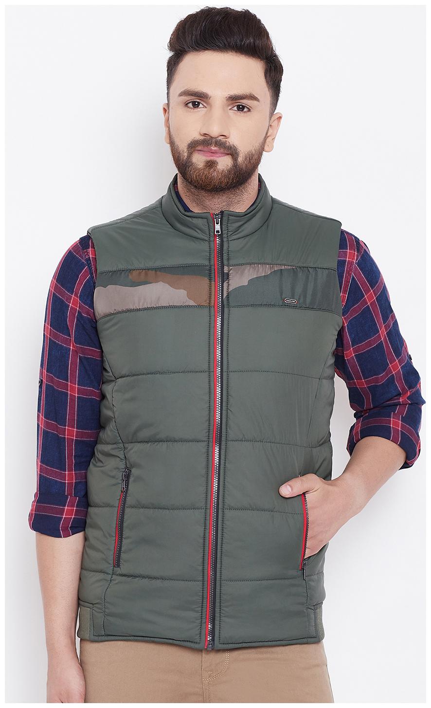 

CANARY LONDON Men Green Printed Quilted jacket