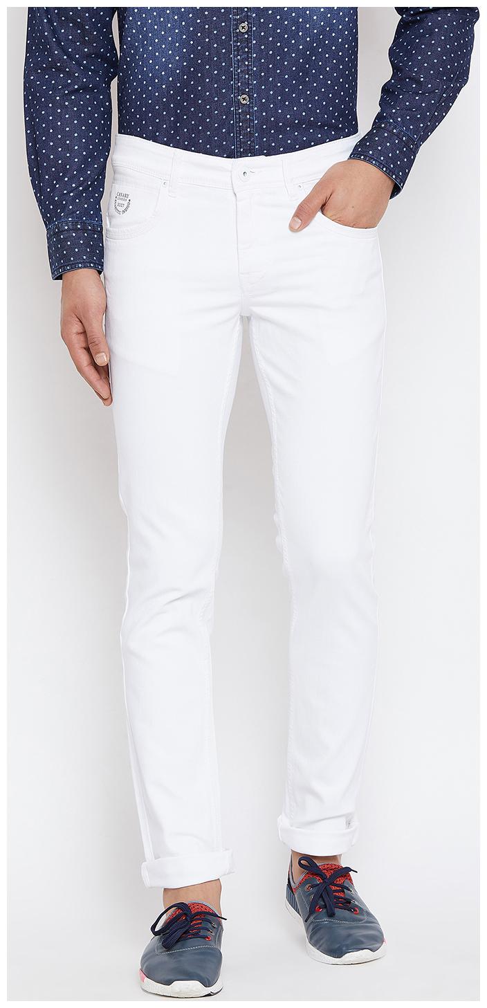 

CANARY LONDON Men White Slim Fit Jeans