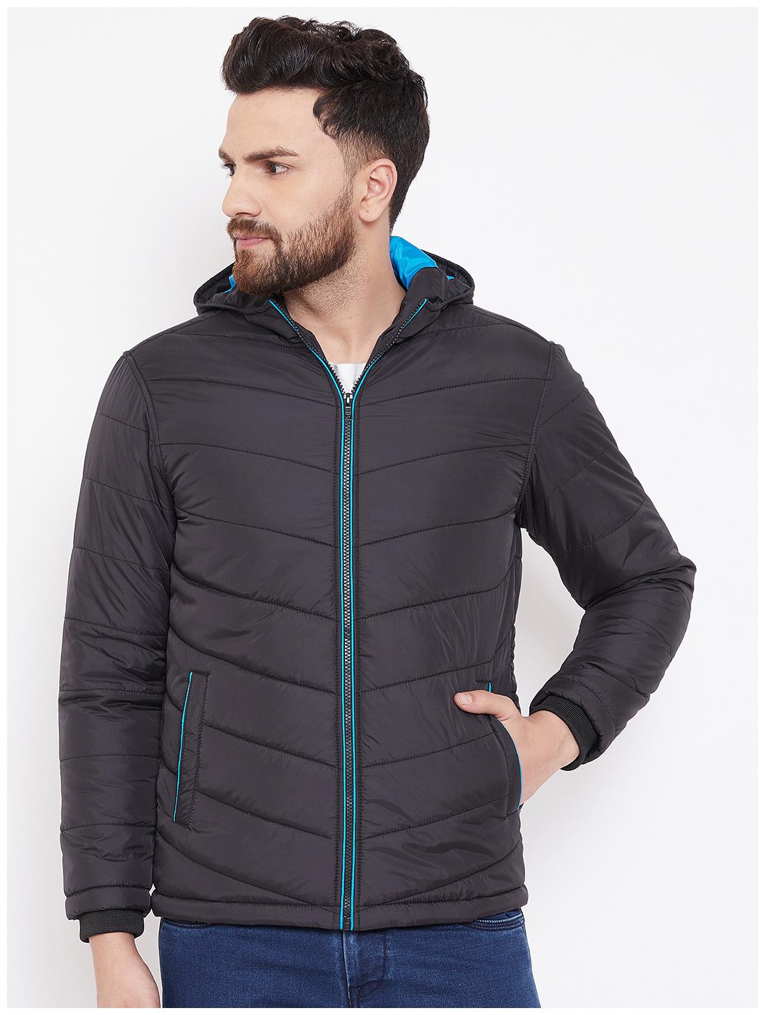 

CANARY LONDON Men Black Solid Quilted jacket