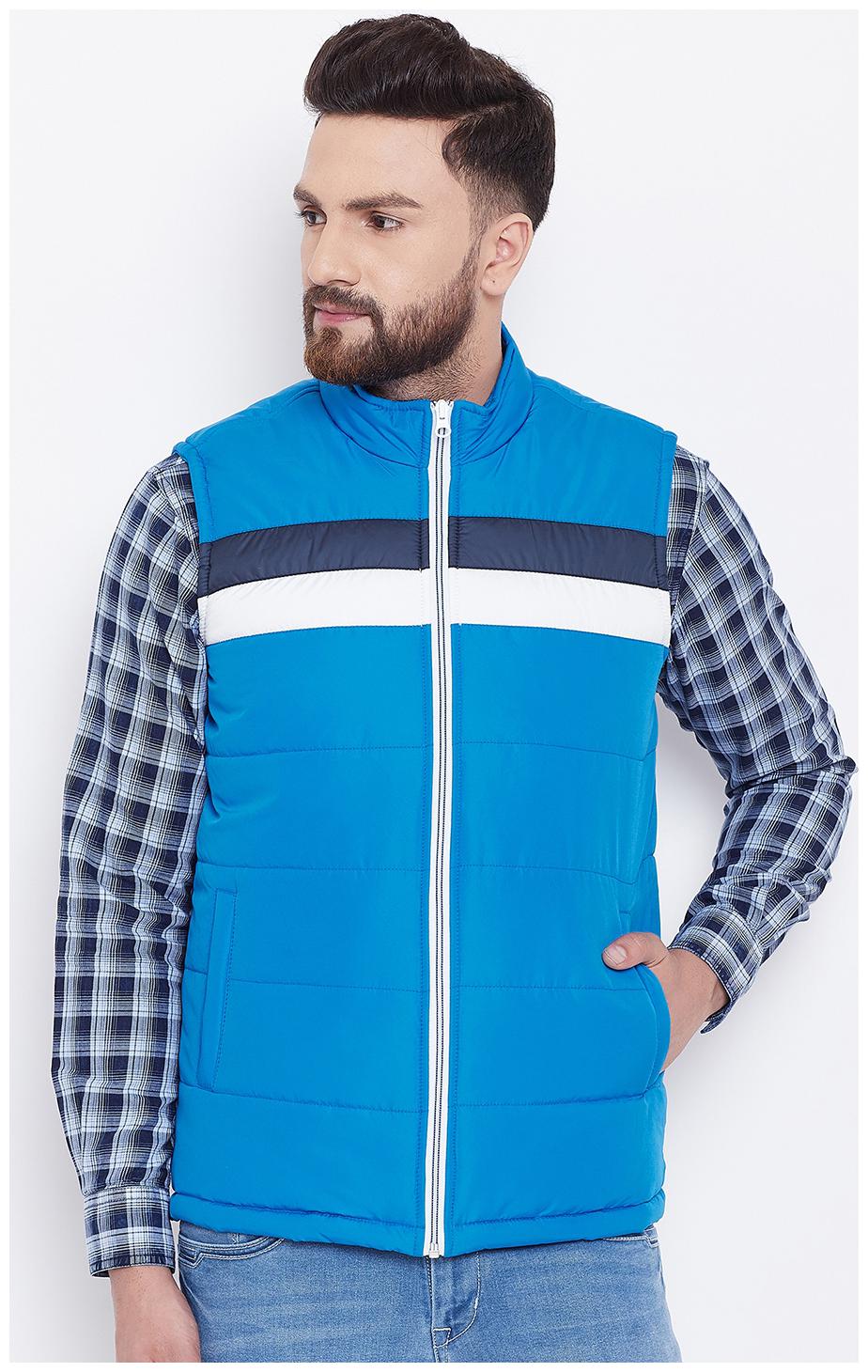 

CANARY LONDON Men Polyester Quilted Jacket Blue color