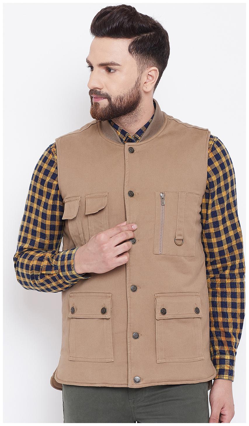 

CANARY LONDON Men Beige Solid Bomber jacket