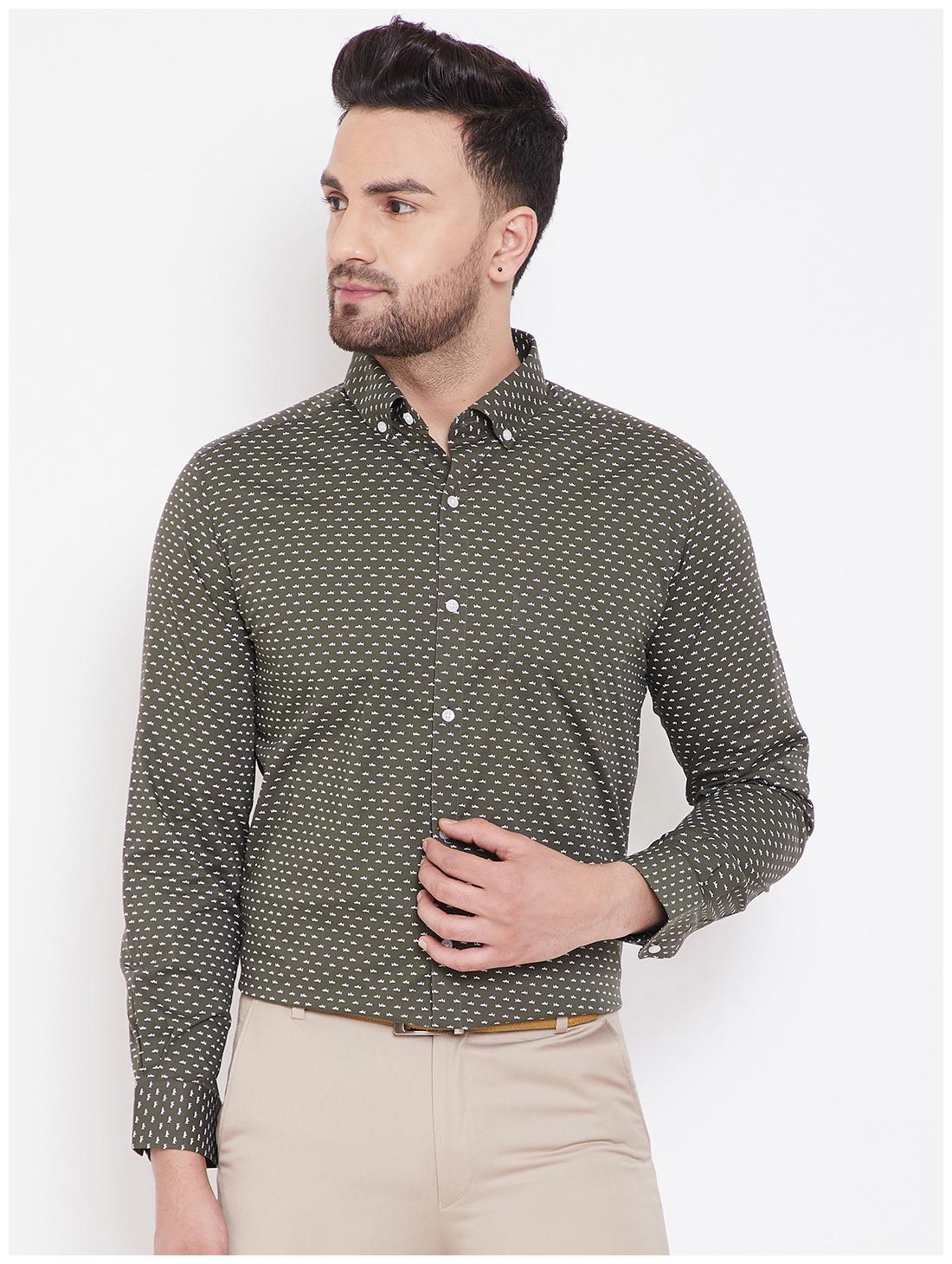 

CANARY LONDON Men Slim fit Formal Shirt - Green