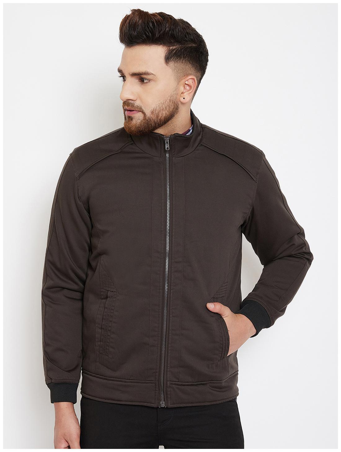 

CANARY LONDON Men Brown Solid Bomber jacket