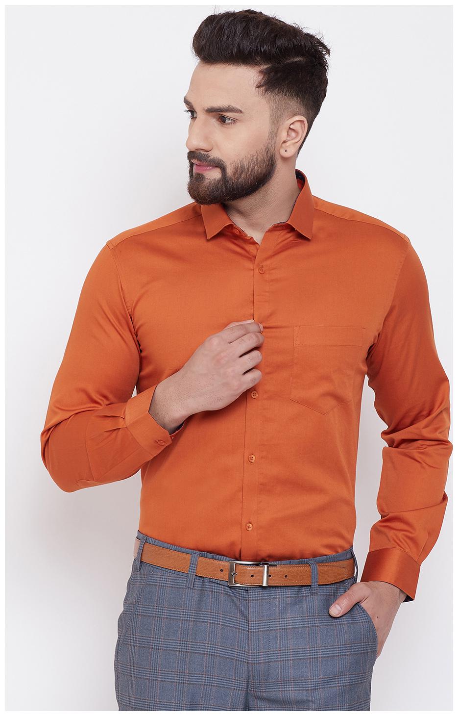 

CANARY LONDON Men Slim fit Formal Shirt - Orange