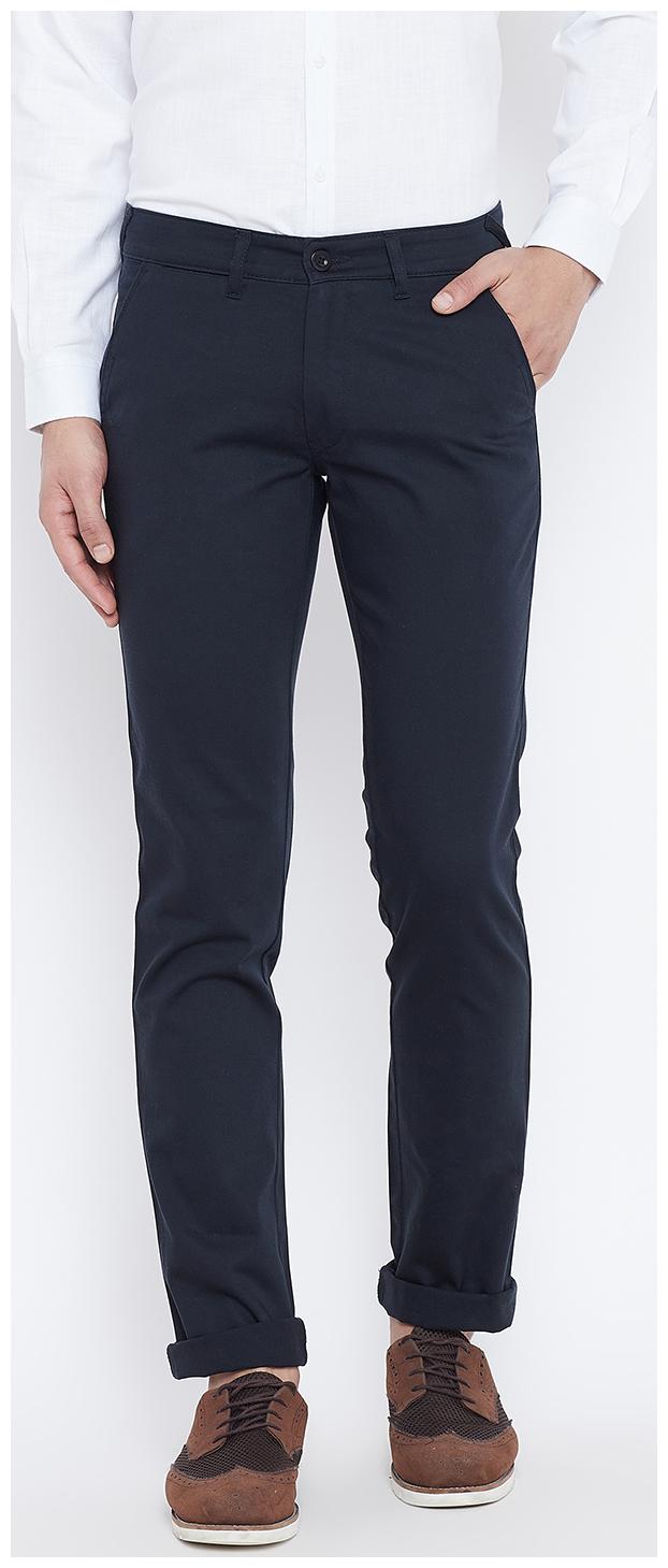 

CANARY LONDON Men Black Solid Tapered fit Chinos