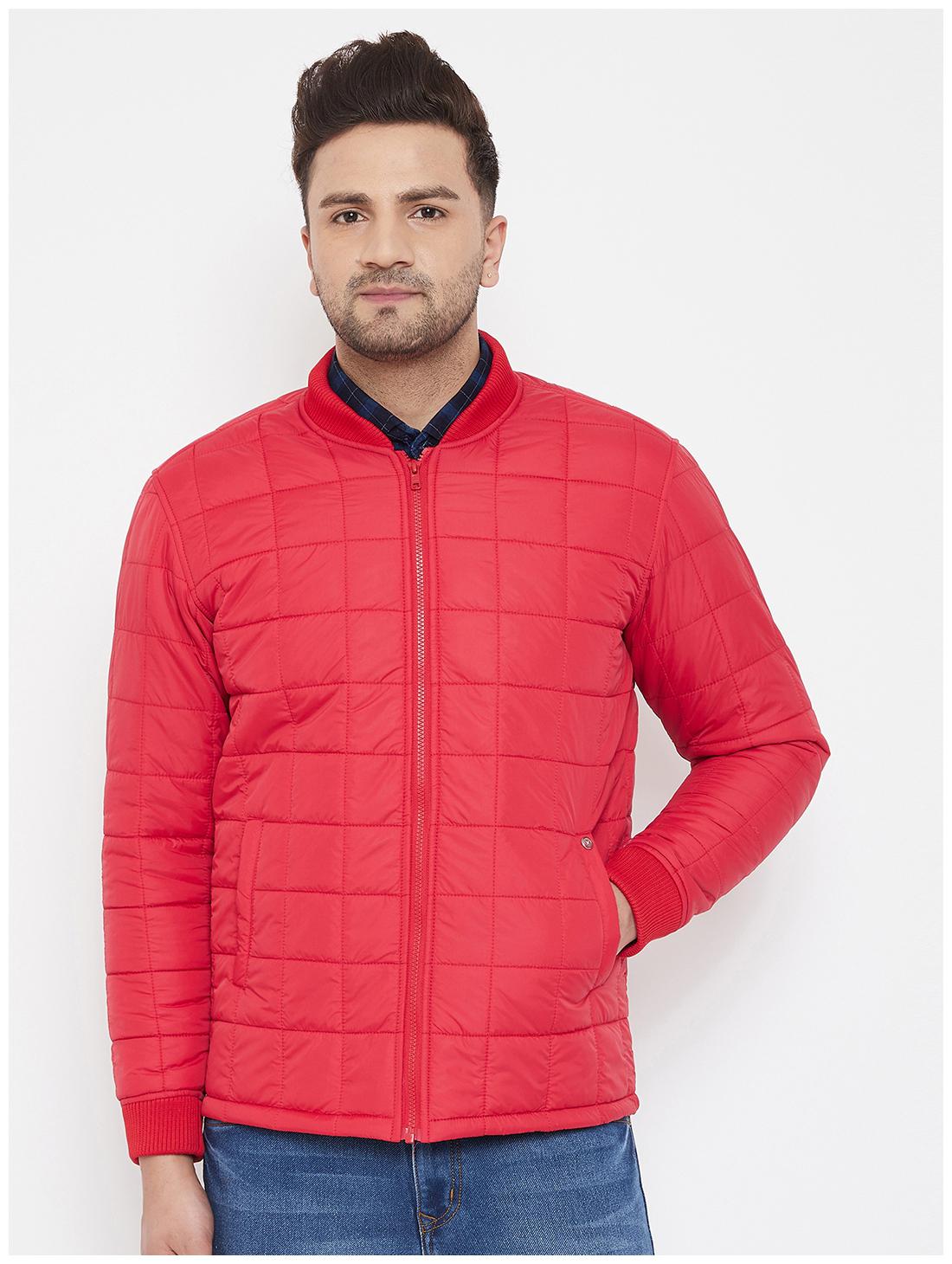 

CANARY LONDON Men Red Solid Quilted jacket