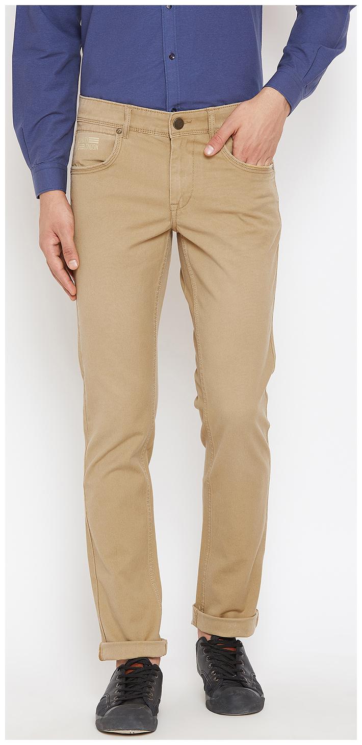 

CANARY LONDON Men Beige Slim Fit Jeans