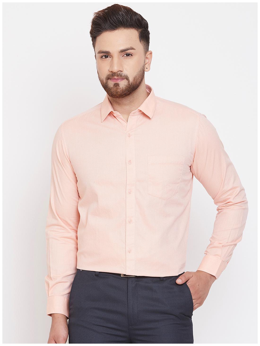 

CANARY LONDON Men Slim fit Formal Shirt - Peach