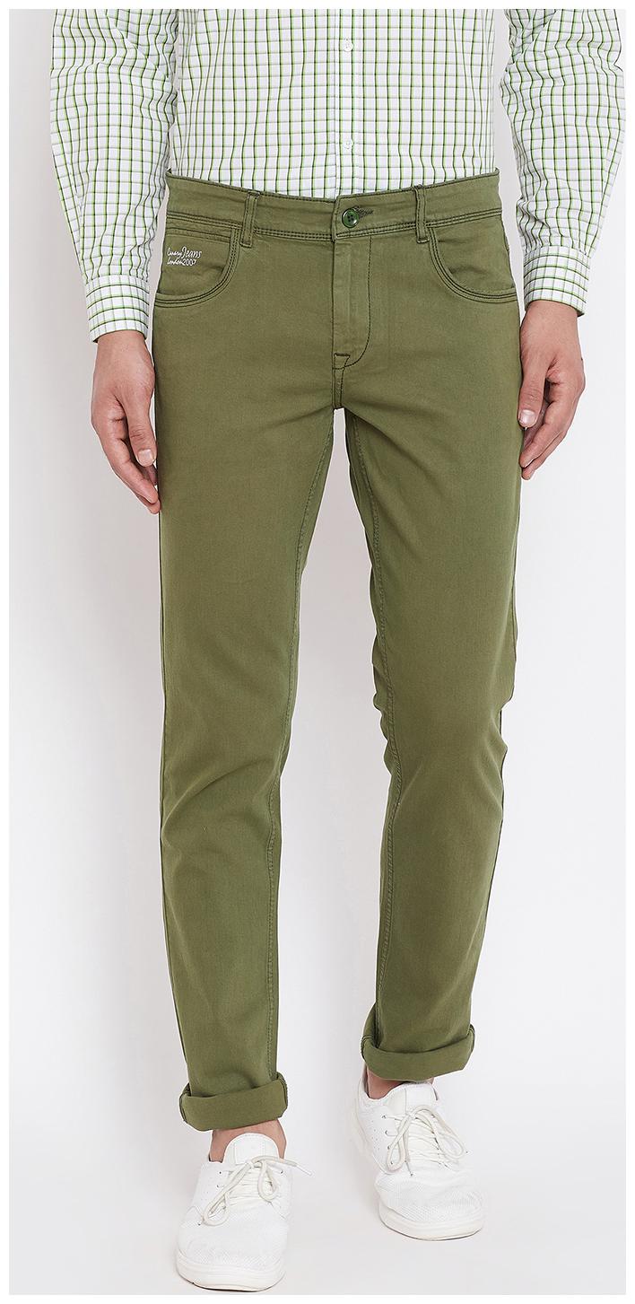 

CANARY LONDON Men Green Slim Fit Jeans