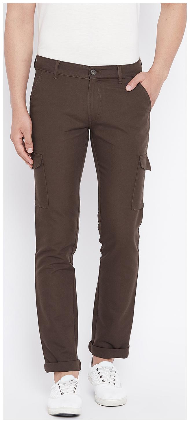 

CANARY LONDON Men Brown Solid Tapered fit Chinos