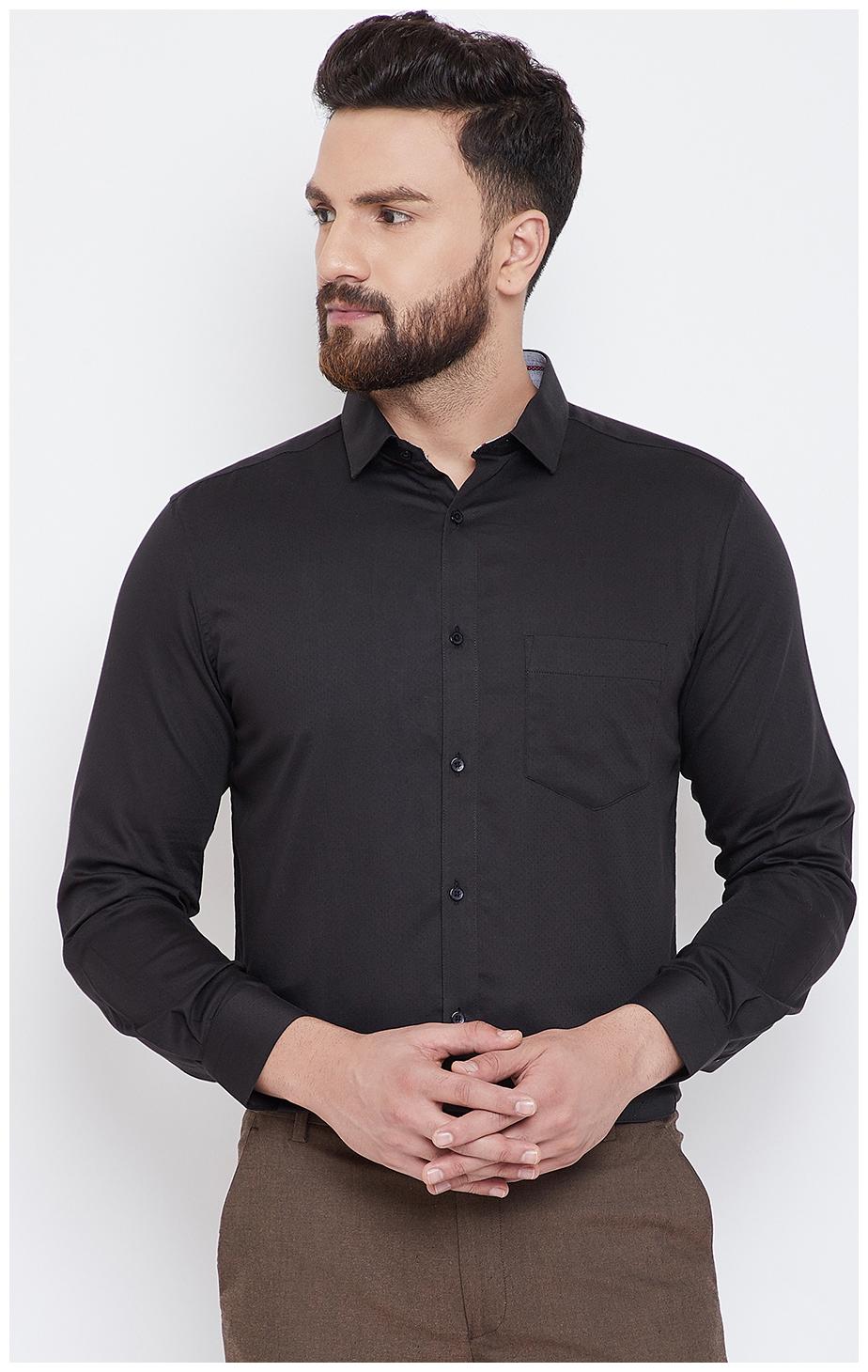 

CANARY LONDON Men Slim fit Formal Shirt - Black