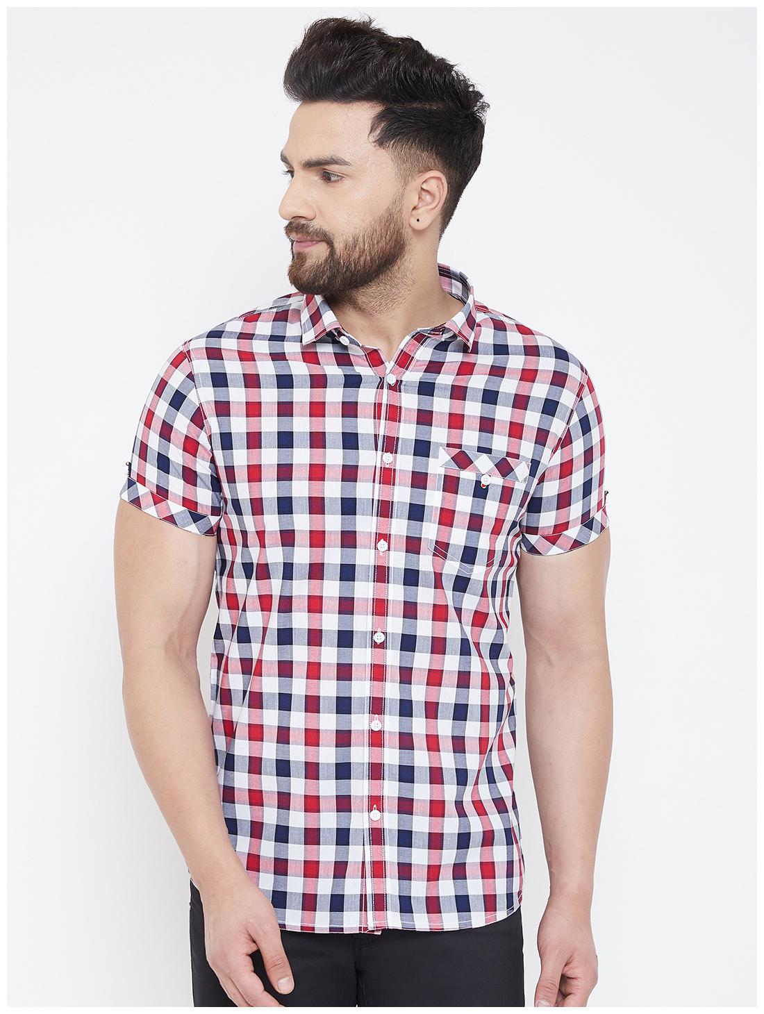 

CANARY LONDON Men Multi Checked Slim Fit Casual Shirt