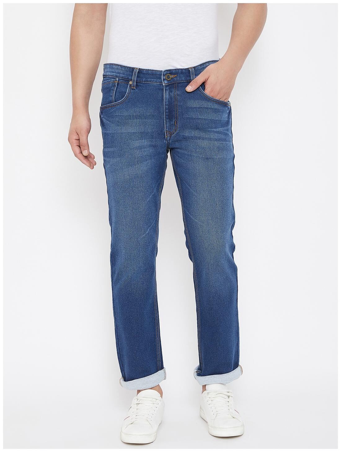 

CANARY LONDON Men Blue Straight Fit Jeans