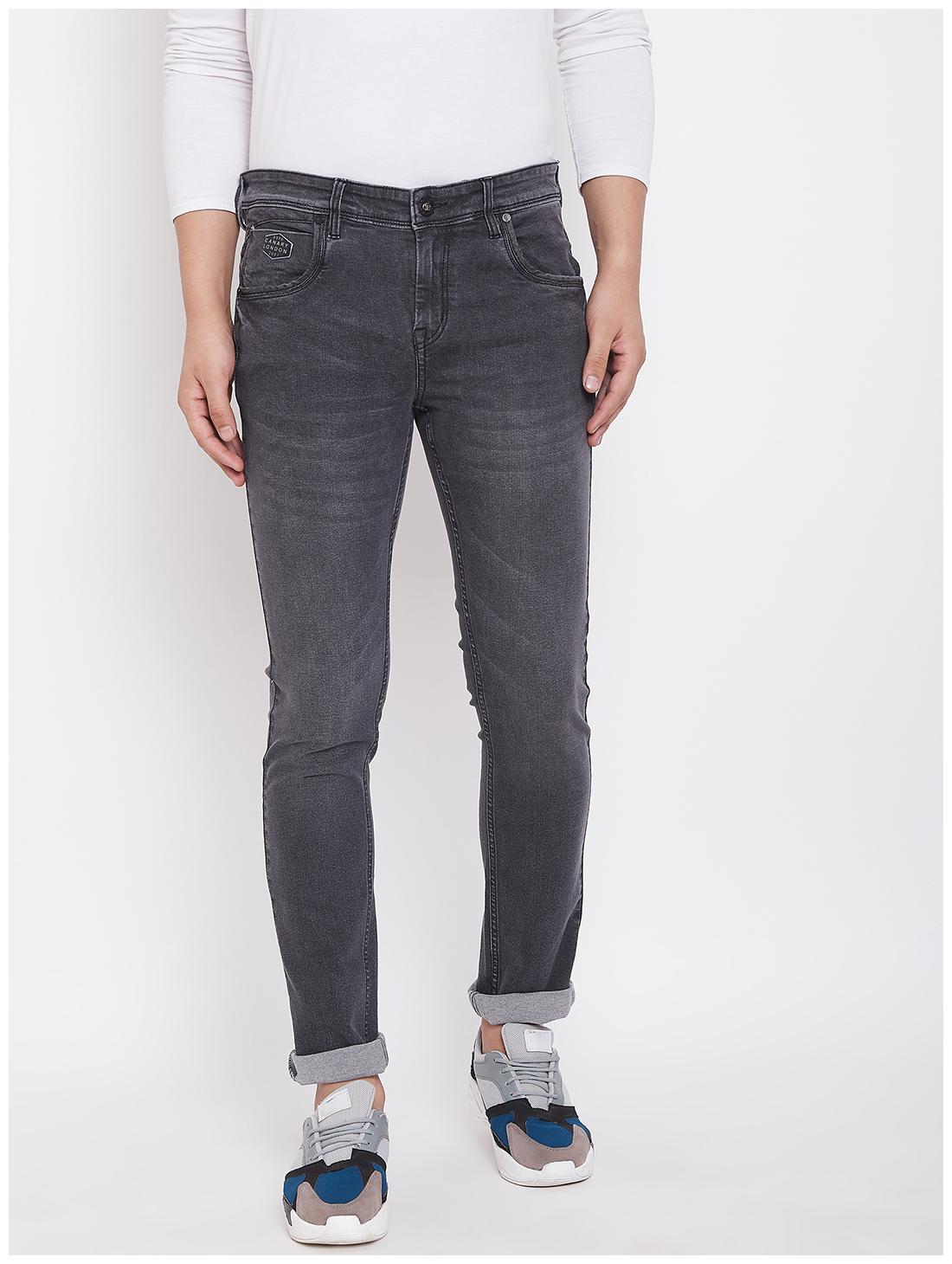 

CANARY LONDON Men Black Slim Fit Jeans