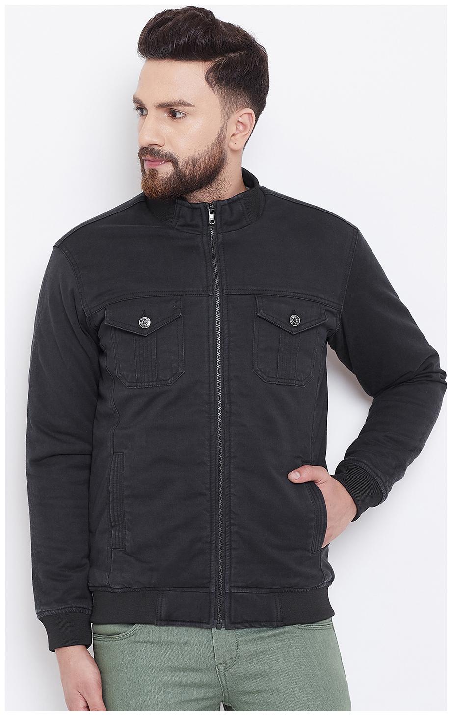 

CANARY LONDON Men Black Solid Bomber jacket