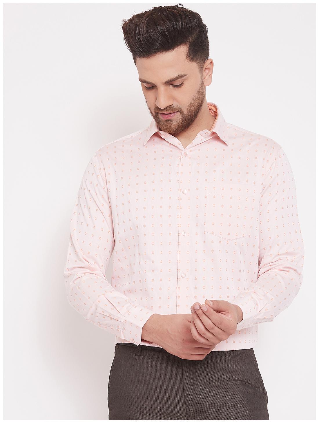 

CANARY LONDON Men Slim fit Formal Shirt - Peach