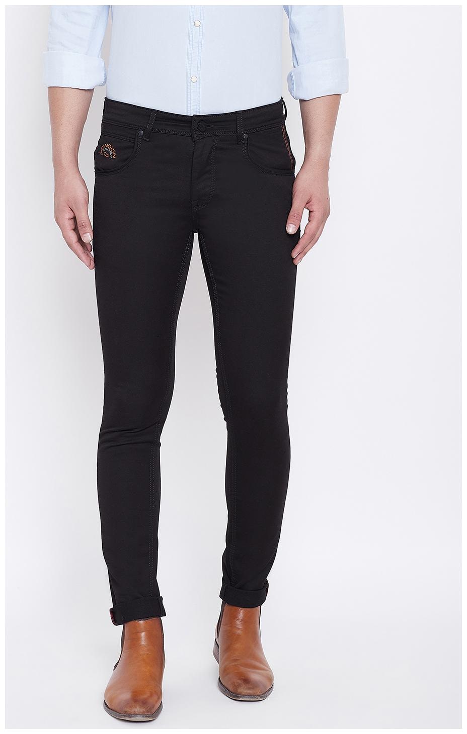 

CANARY LONDON Men Black Skinny Fit Jeans