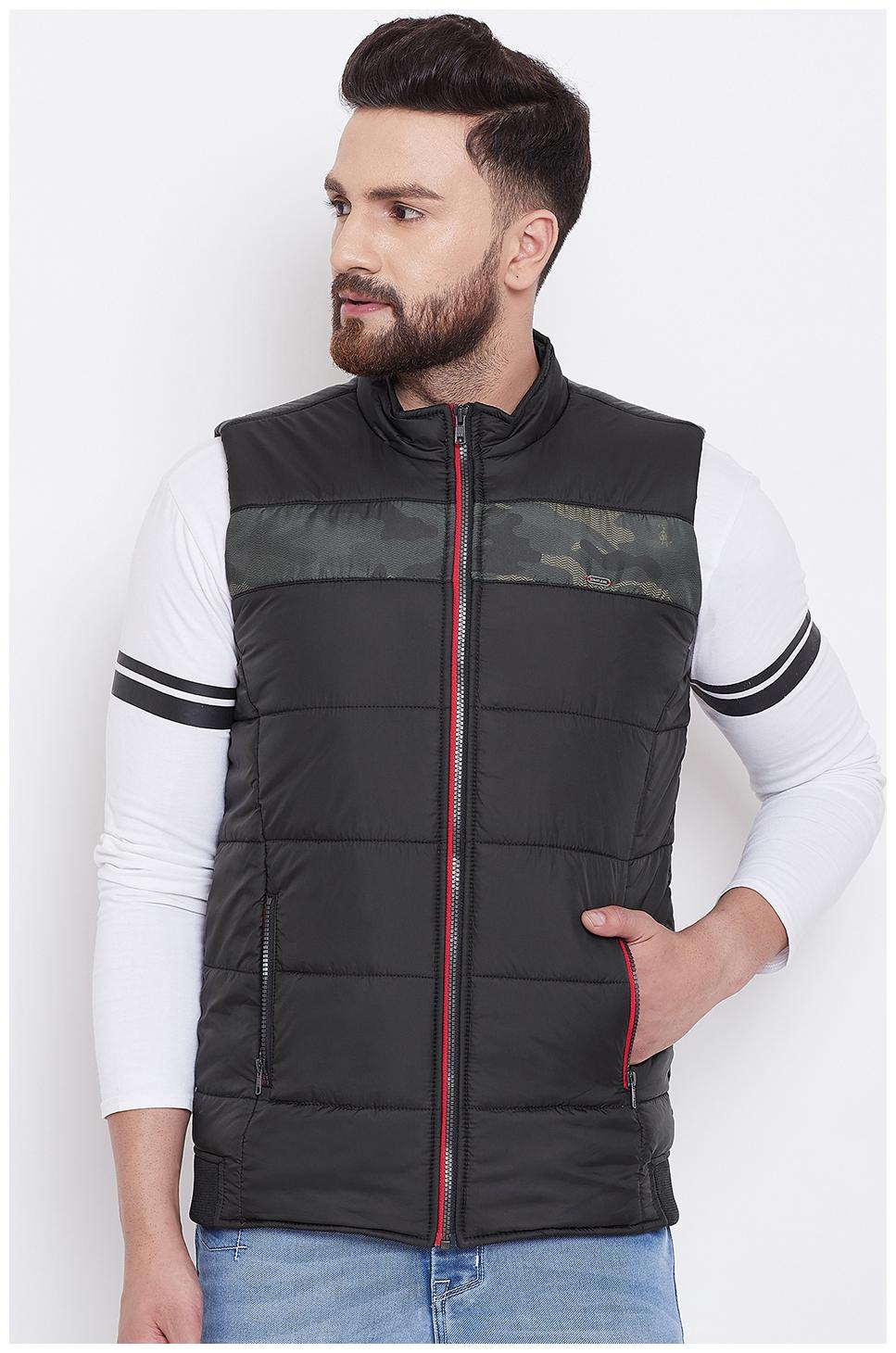 

CANARY LONDON Men Black Printed Quilted jacket