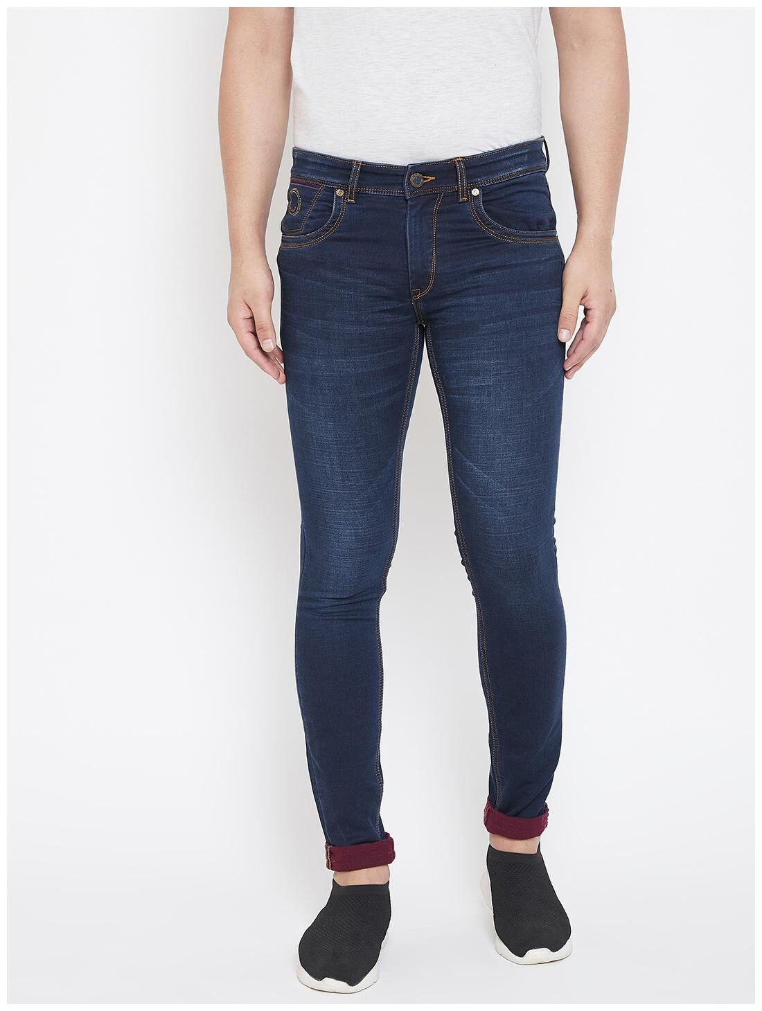 

CANARY LONDON Men Blue Super Skinny Fit Jeans