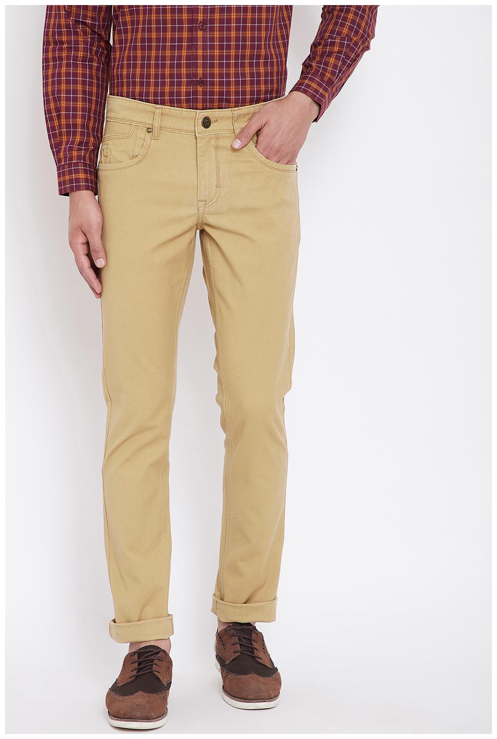 

CANARY LONDON Men Beige Slim Fit Jeans
