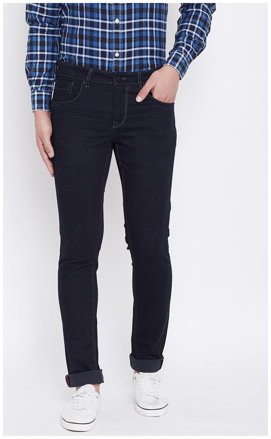 

CANARY LONDON Men Navy Blue Skinny Fit Jeans