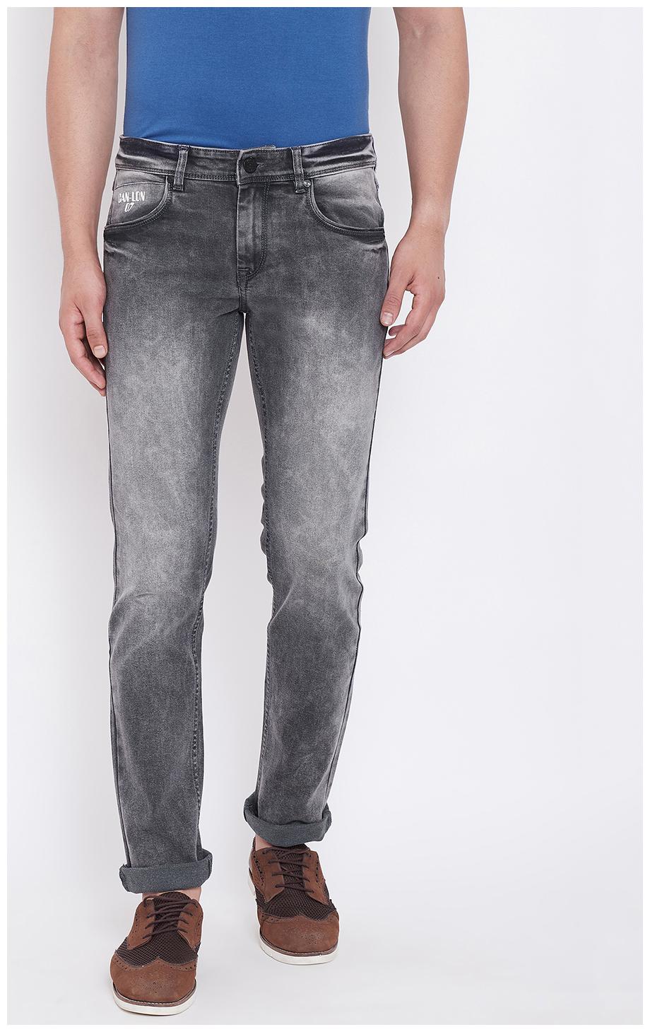 

CANARY LONDON Men Grey Slim Fit Jeans