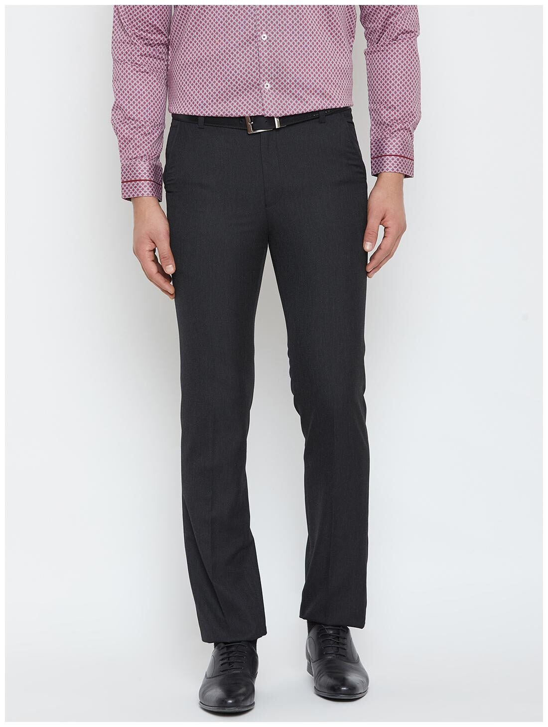 

CANARY LONDON Men Solid Slim Fit Formal Trouser - Black