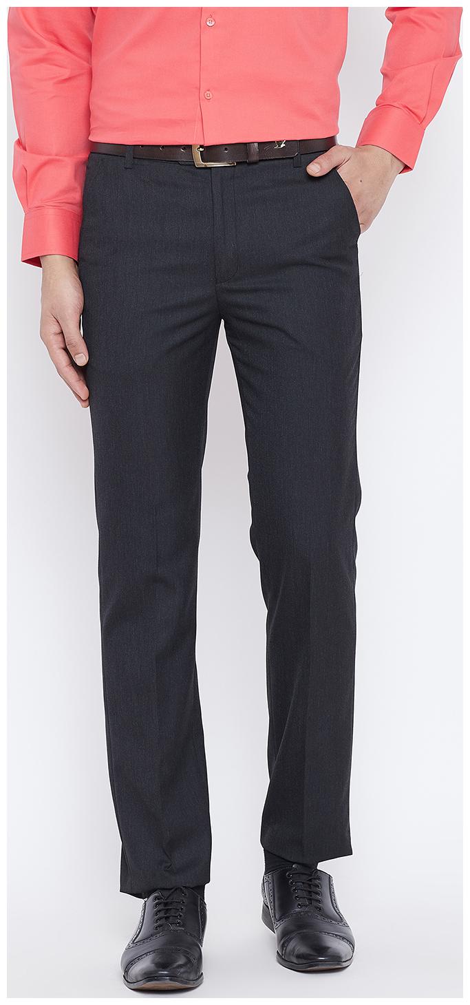

CANARY LONDON Men Solid Slim Fit Formal Trouser - Black