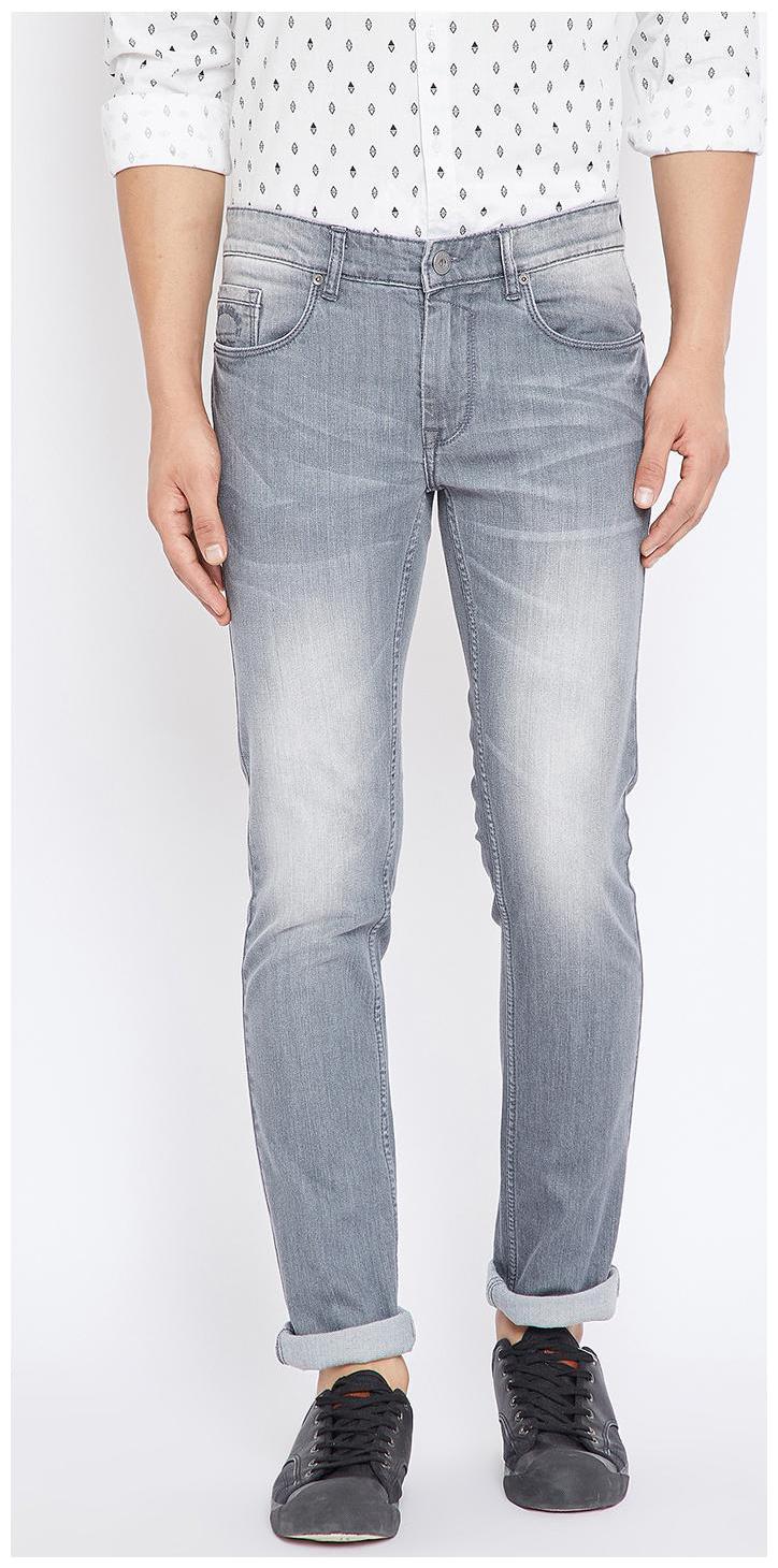 

CANARY LONDON Men Grey Slim Fit Jeans
