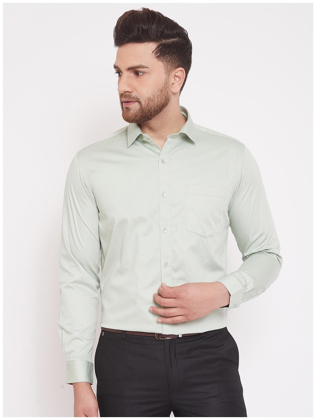 

CANARY LONDON Men Slim fit Formal Shirt - Green