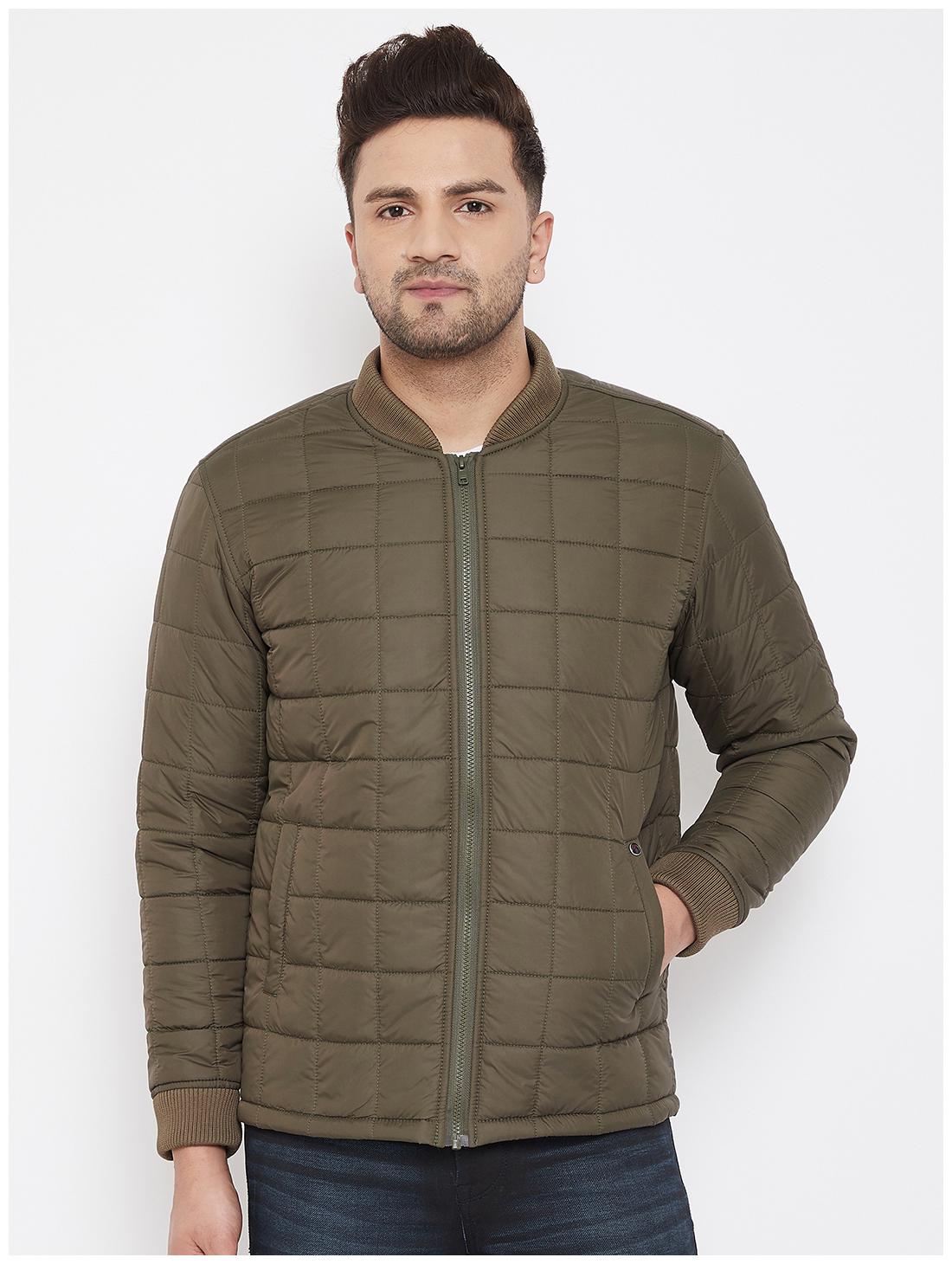 

CANARY LONDON Men Green Solid Quilted jacket